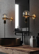 Loop Minimalist Wall Light With Wall Socket