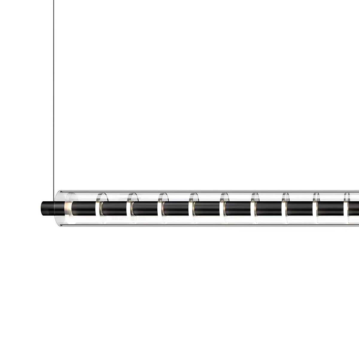 Loop Pendant Light – Modern Linear LED Chandelier in Gold or Black