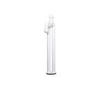 Loopi Modern Arc Floor Lamp with Twin Globe Shades