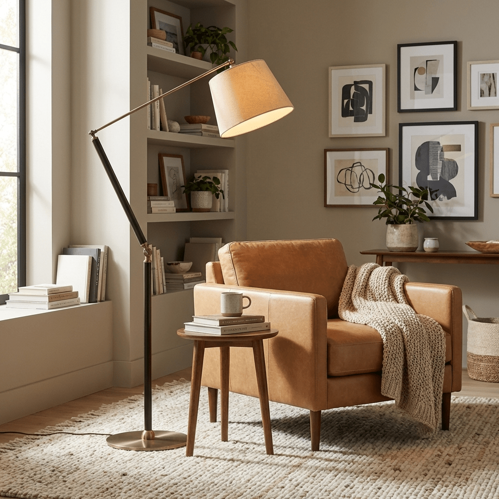 Lorian Adjustable Floor Lamp – Modern Articulated Reading Light