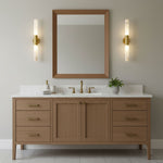 Cavoya Natural Alabaster Wall Sconce with Dual-Ended LED Glow