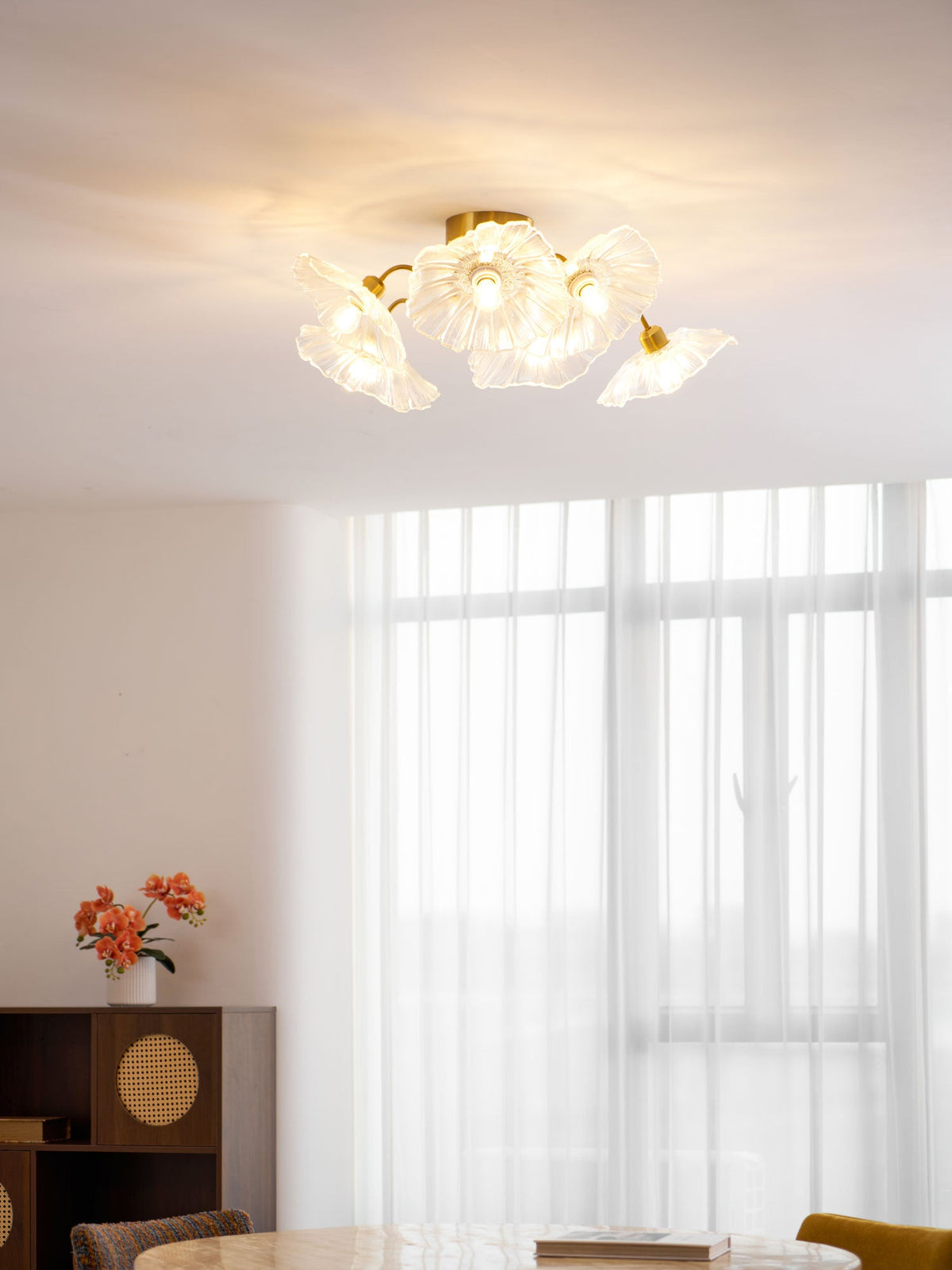 lotus-leaf-glass-ceiling-lamp