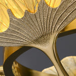 Lotus Leaf Enamel Stained Glass Chandelier