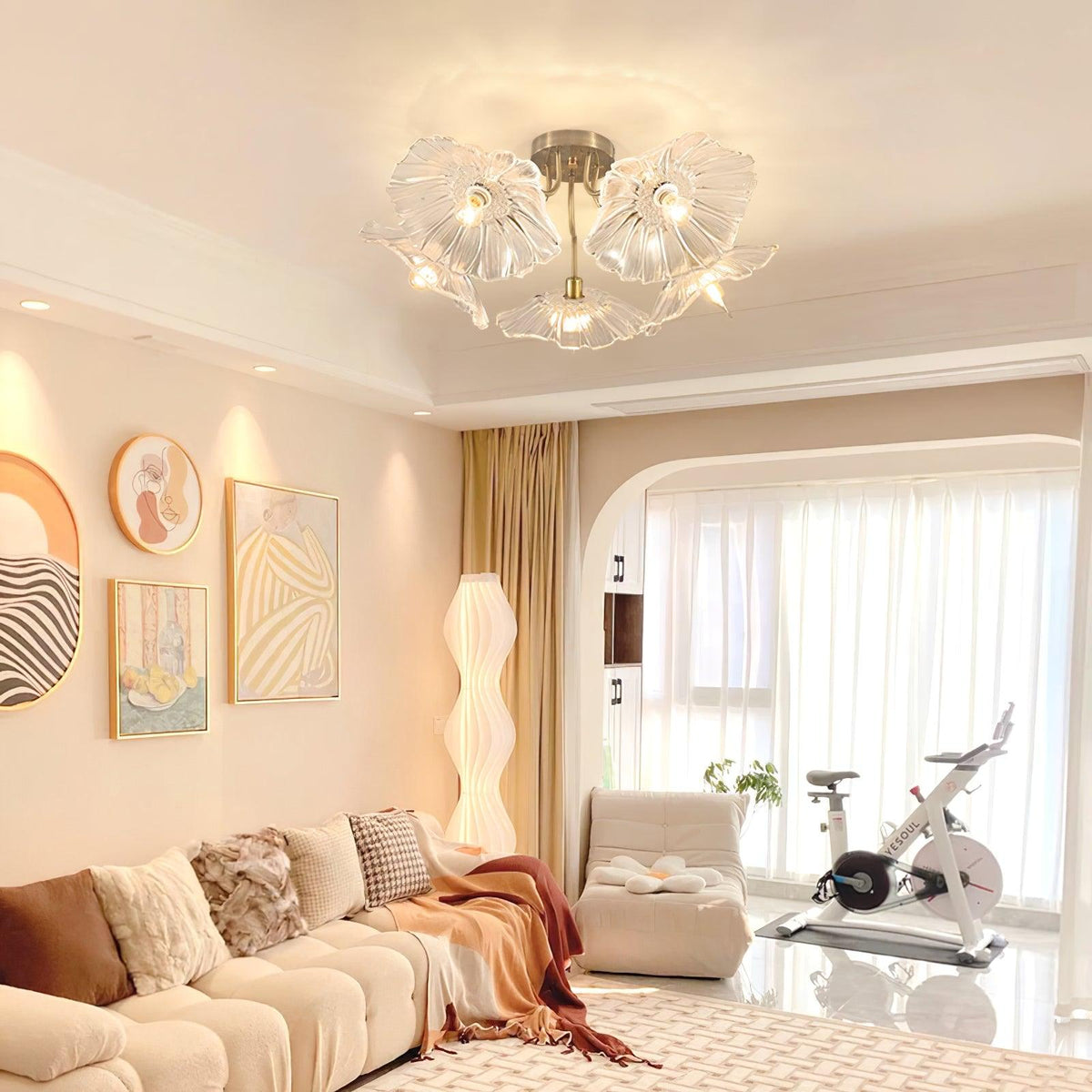 lotus-leaf-glass-ceiling-lamp