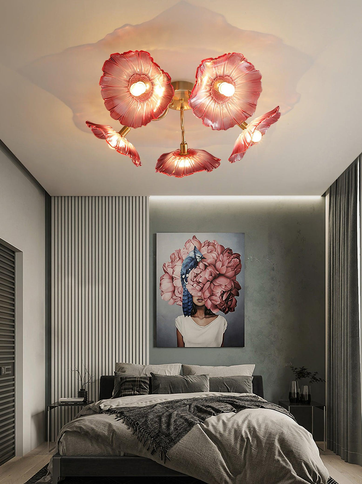 lotus-leaf-glass-ceiling-lamp