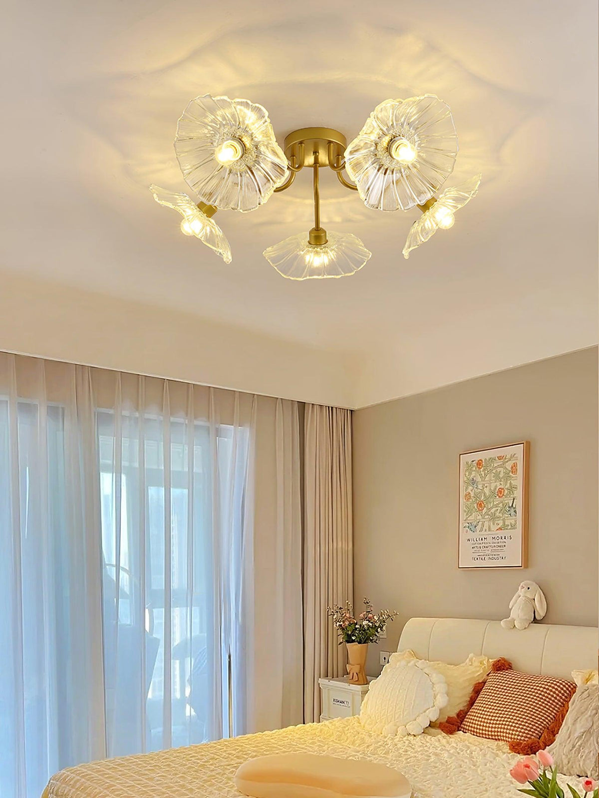 lotus-leaf-glass-ceiling-lamp