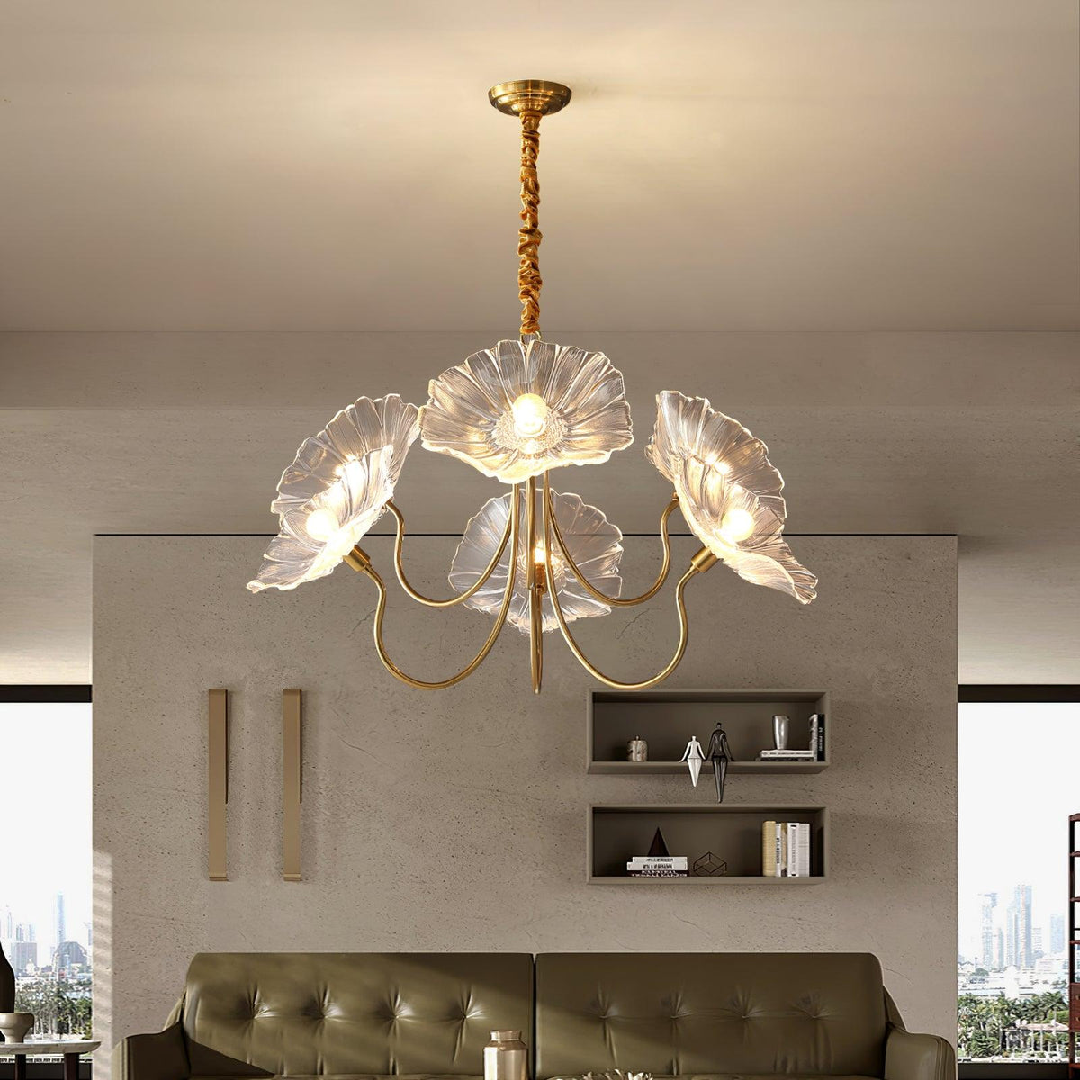 lotus-leaf-glass-chandelier
