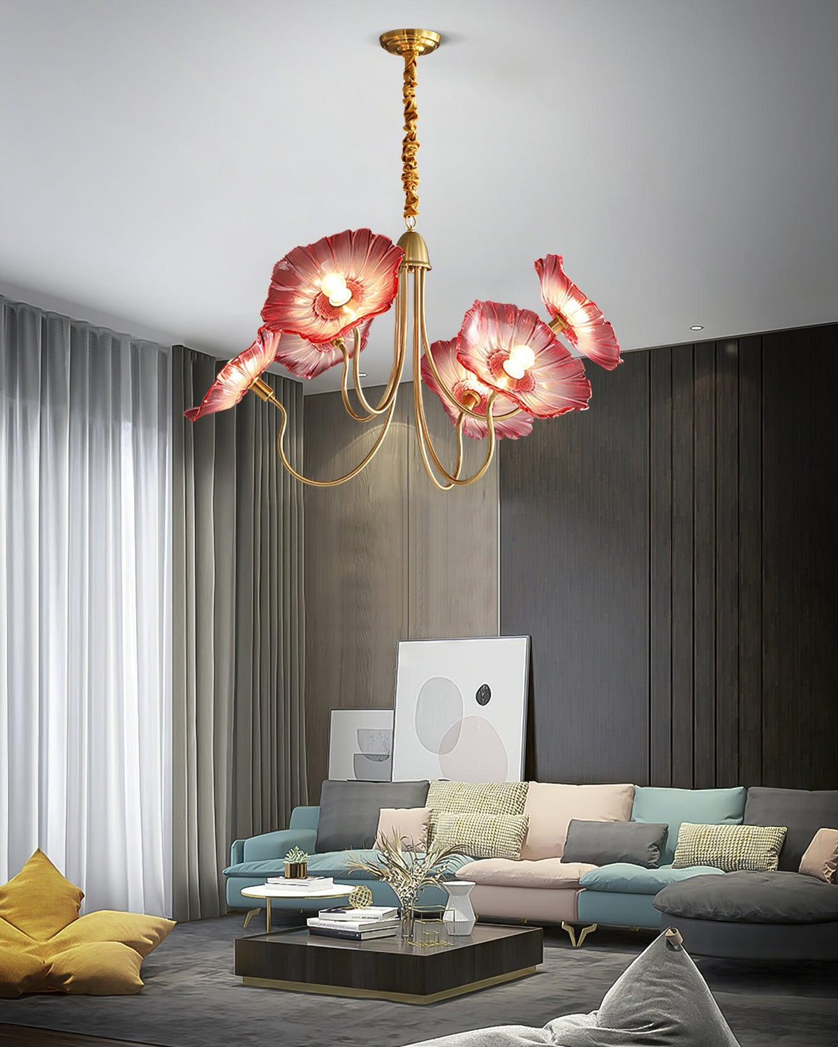 lotus-leaf-glass-chandelier