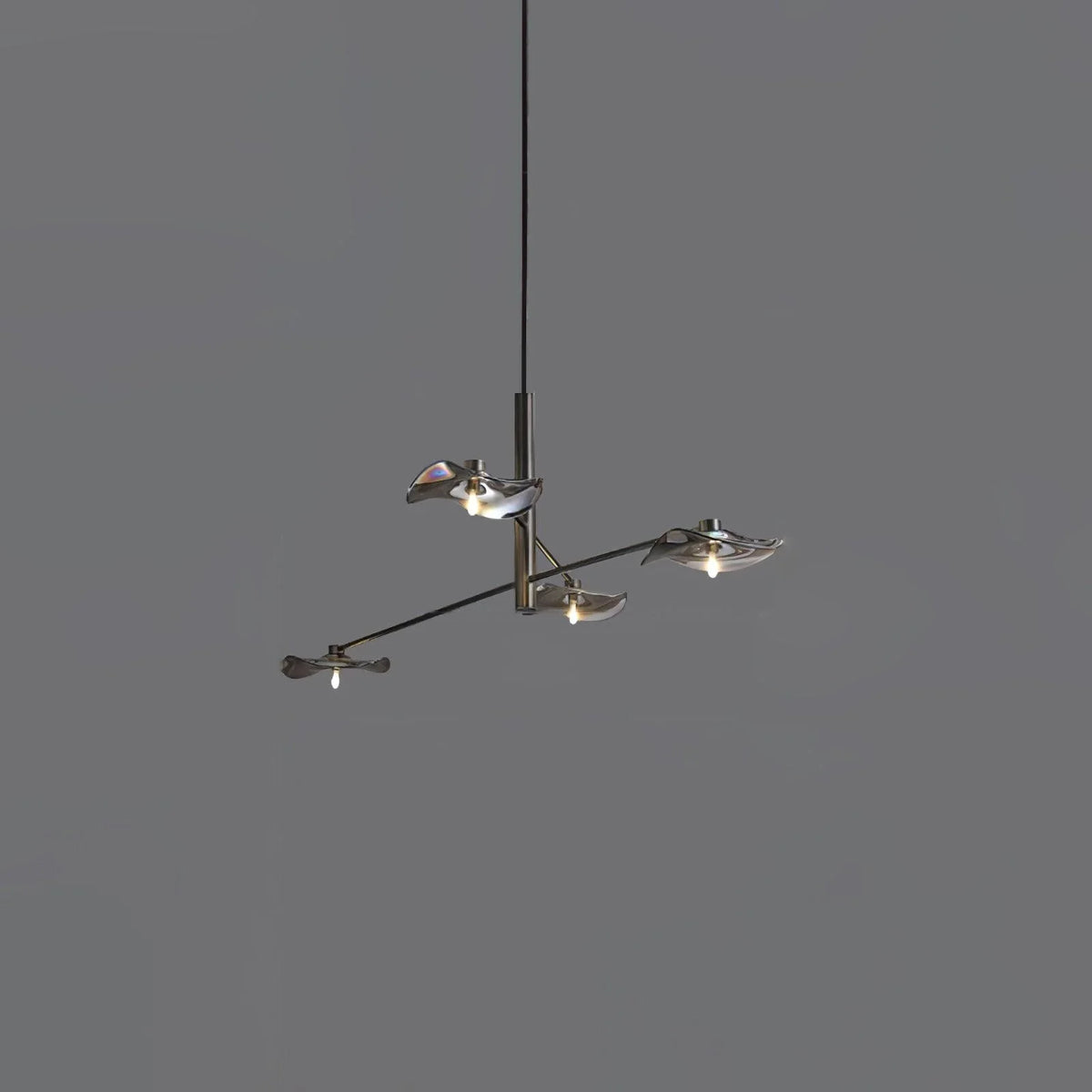 lotus-leaves-glass-chandelier