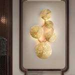 Pure Copper Lotus Leaf Wall Sconce