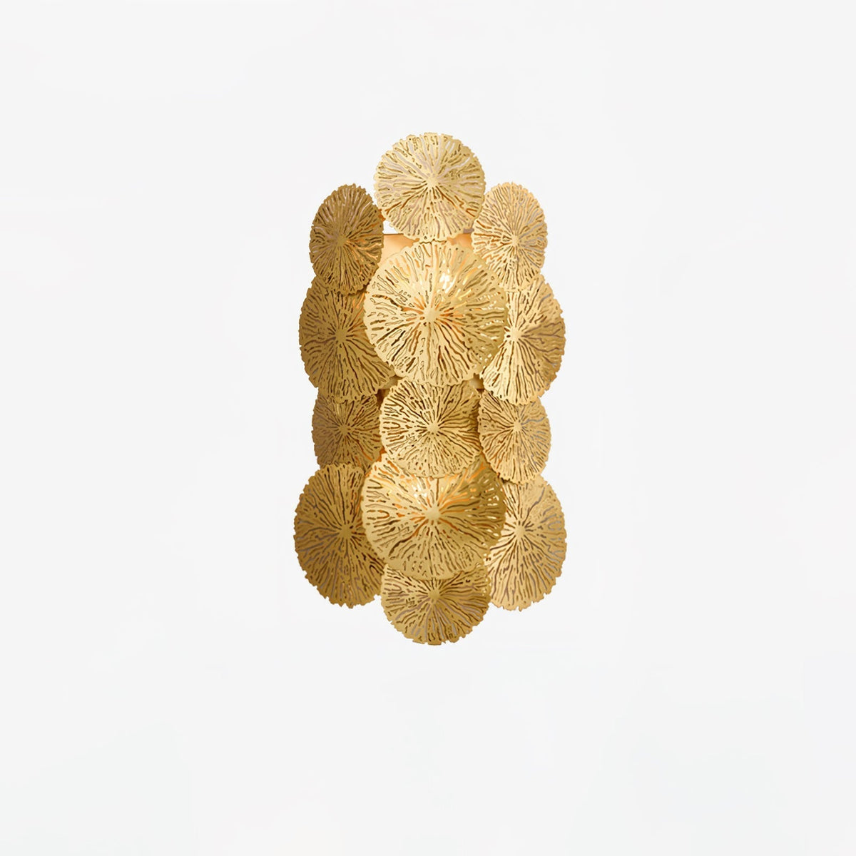 Pure Copper Lotus Leaf Wall Sconce