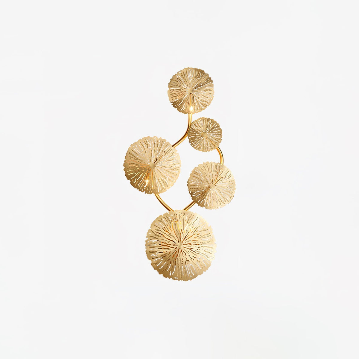 Pure Copper Lotus Leaf Wall Sconce