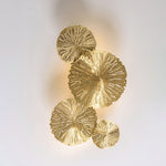 Pure Copper Lotus Leaf Wall Sconce