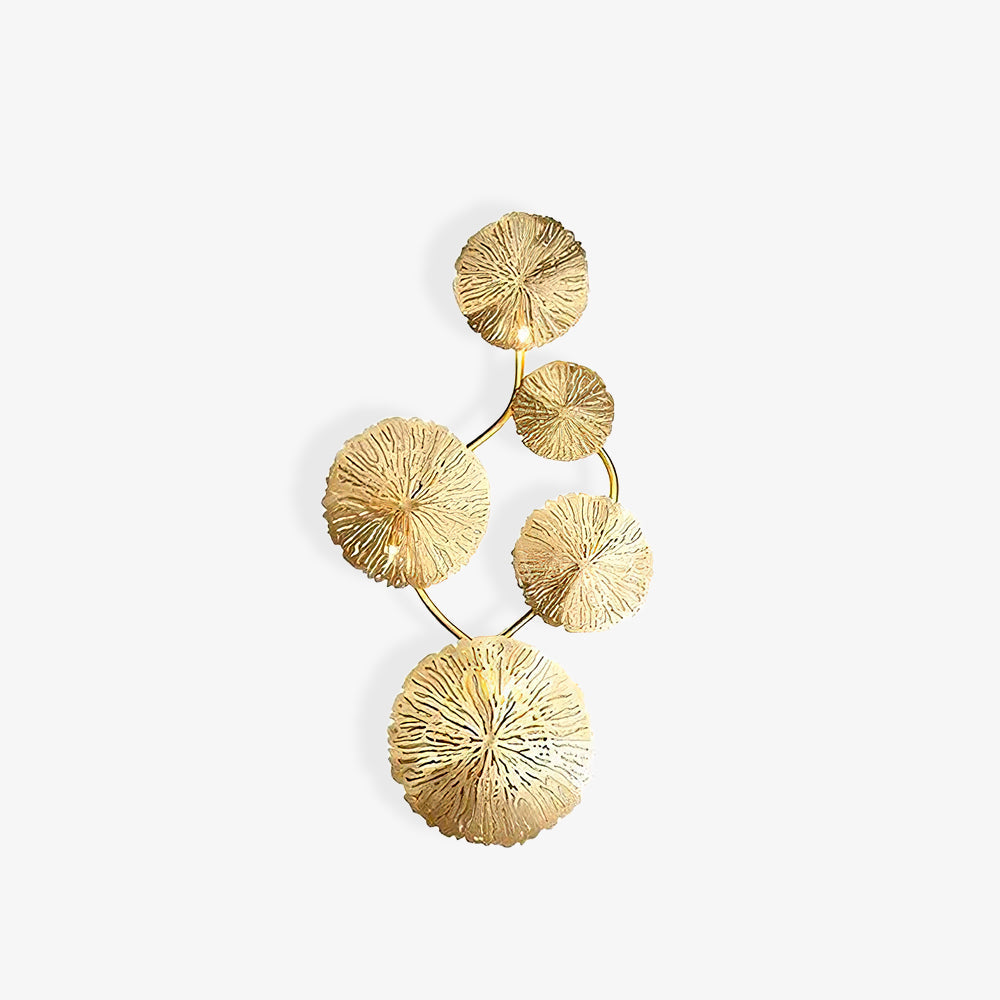 Pure Copper Lotus Leaf Wall Sconce