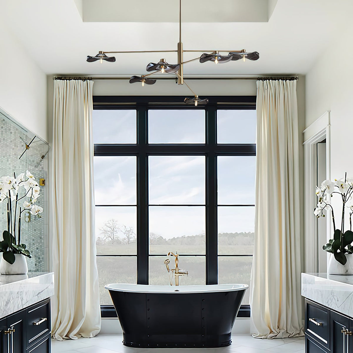 lotus-leaves-glass-chandelier