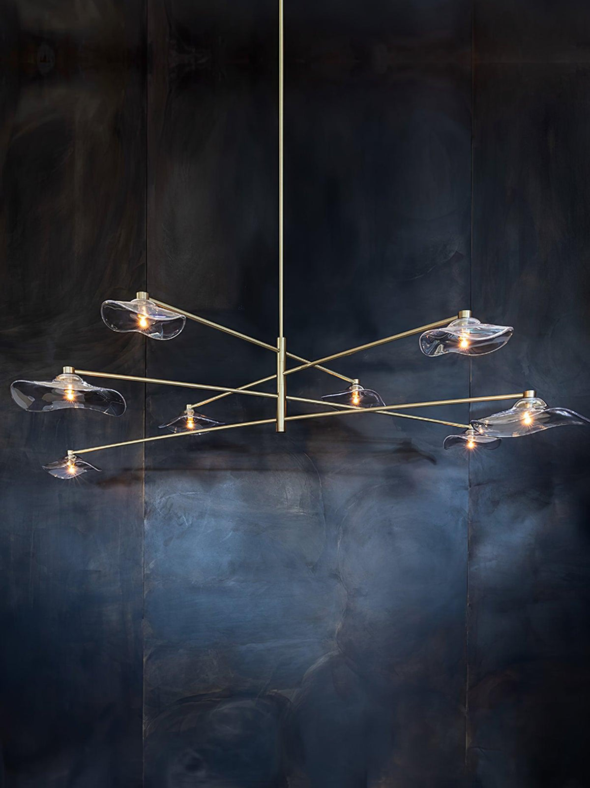 lotus-leaves-glass-chandelier
