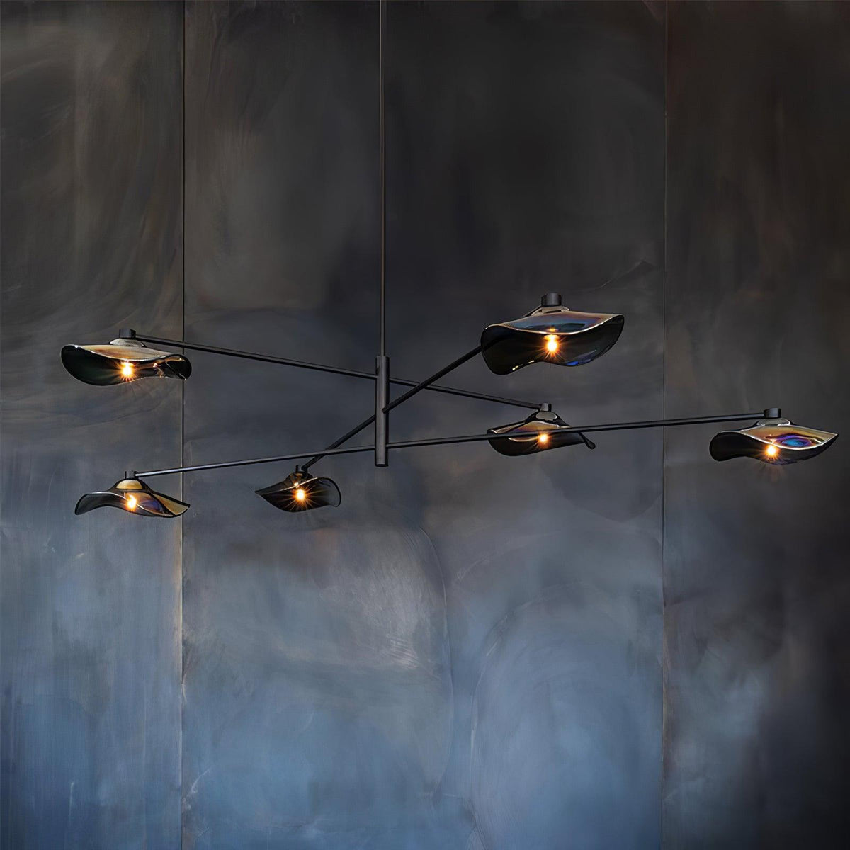 lotus-leaves-glass-chandelier
