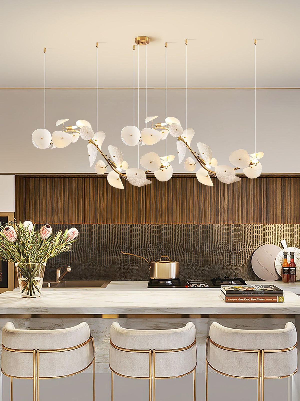 lotus-petal-chandelier