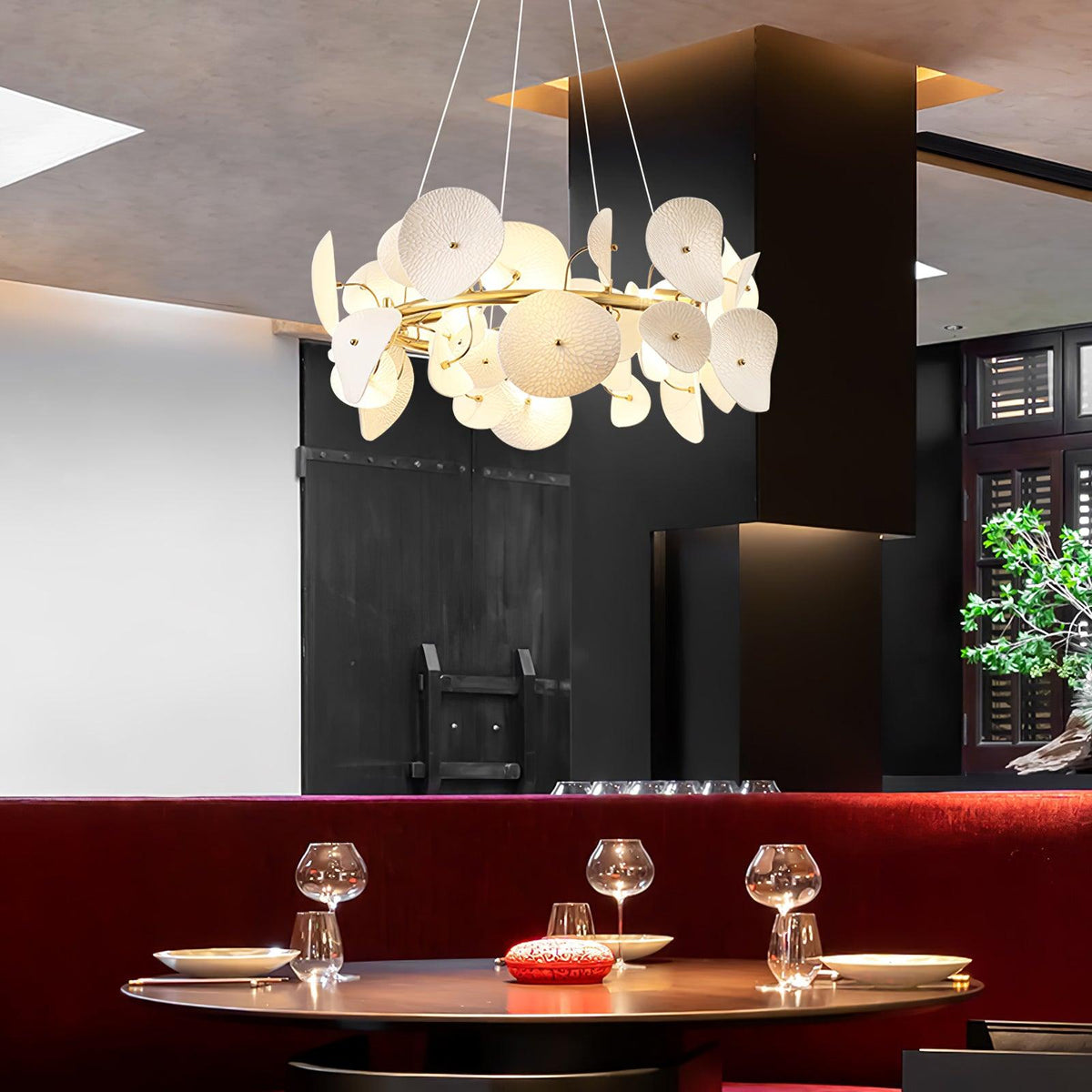 lotus-petal-chandelier