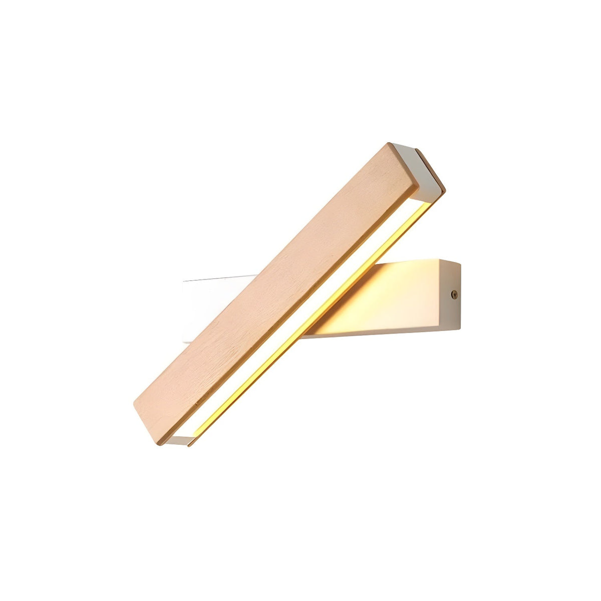 Luca Angle LED Wall Sconce in Natural Wood Finish
