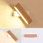Luca Angle LED Wall Sconce in Natural Wood Finish