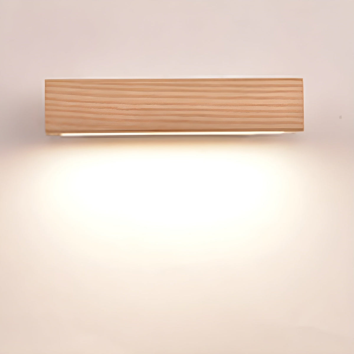 Luca Angle LED Wall Sconce in Natural Wood Finish