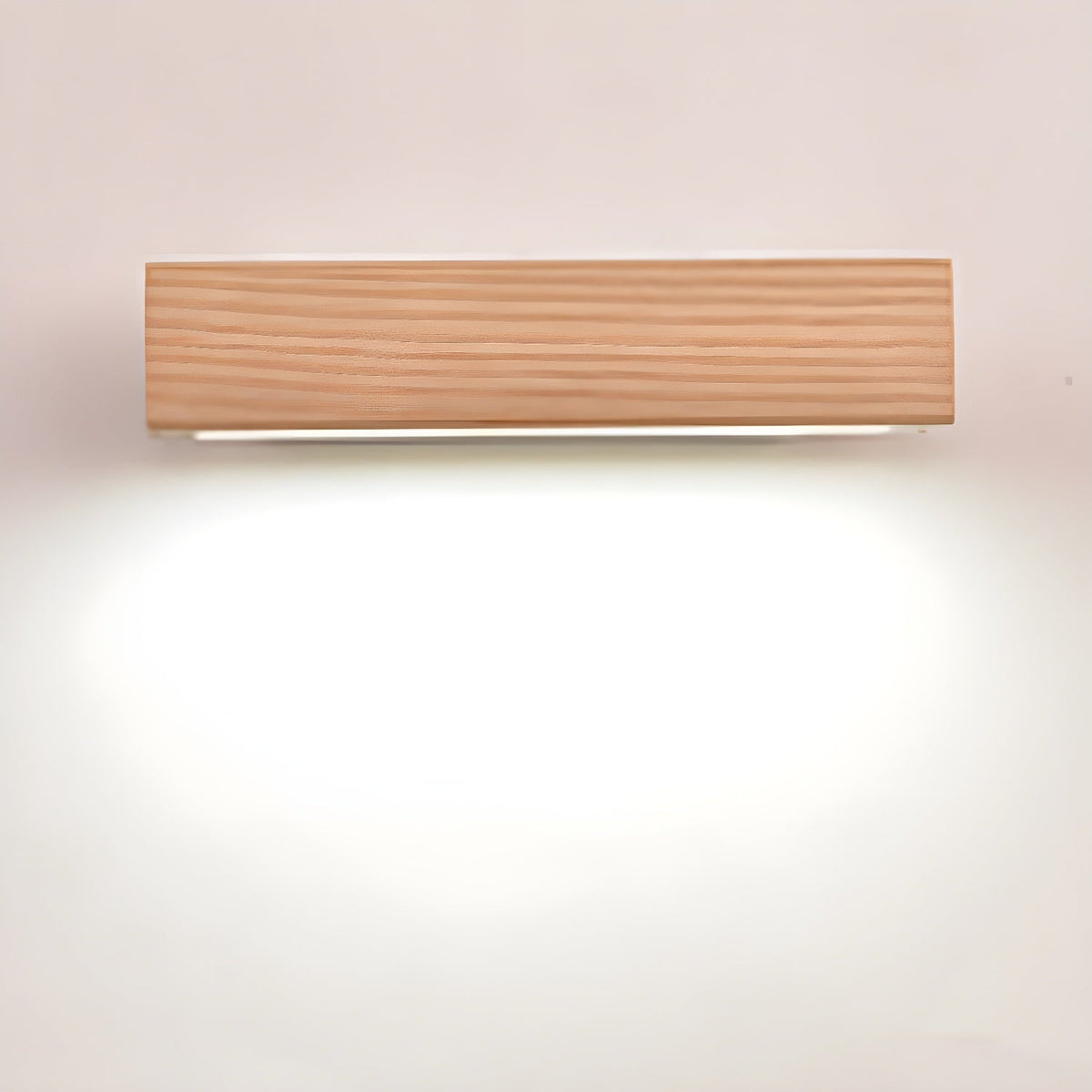 Luca Angle LED Wall Sconce in Natural Wood Finish