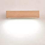 Luca Angle LED Wall Sconce in Natural Wood Finish
