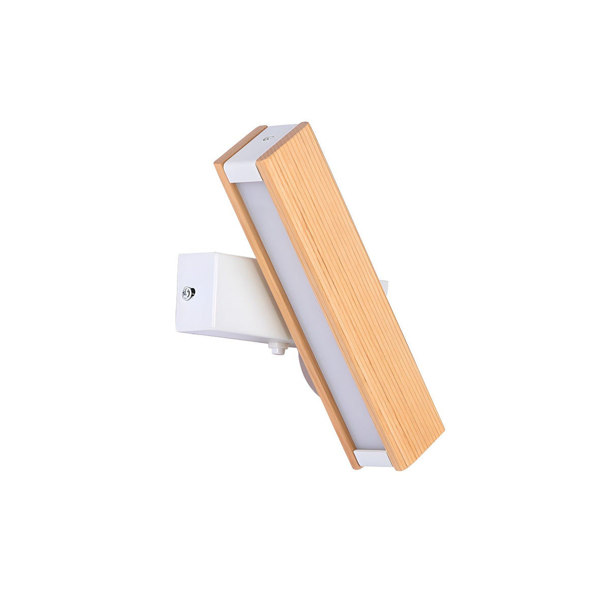 Luca Angle LED Wall Sconce in Natural Wood Finish