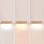 Luca Angle LED Wall Sconce in Natural Wood Finish