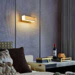 Luca Angle LED Wall Sconce in Natural Wood Finish