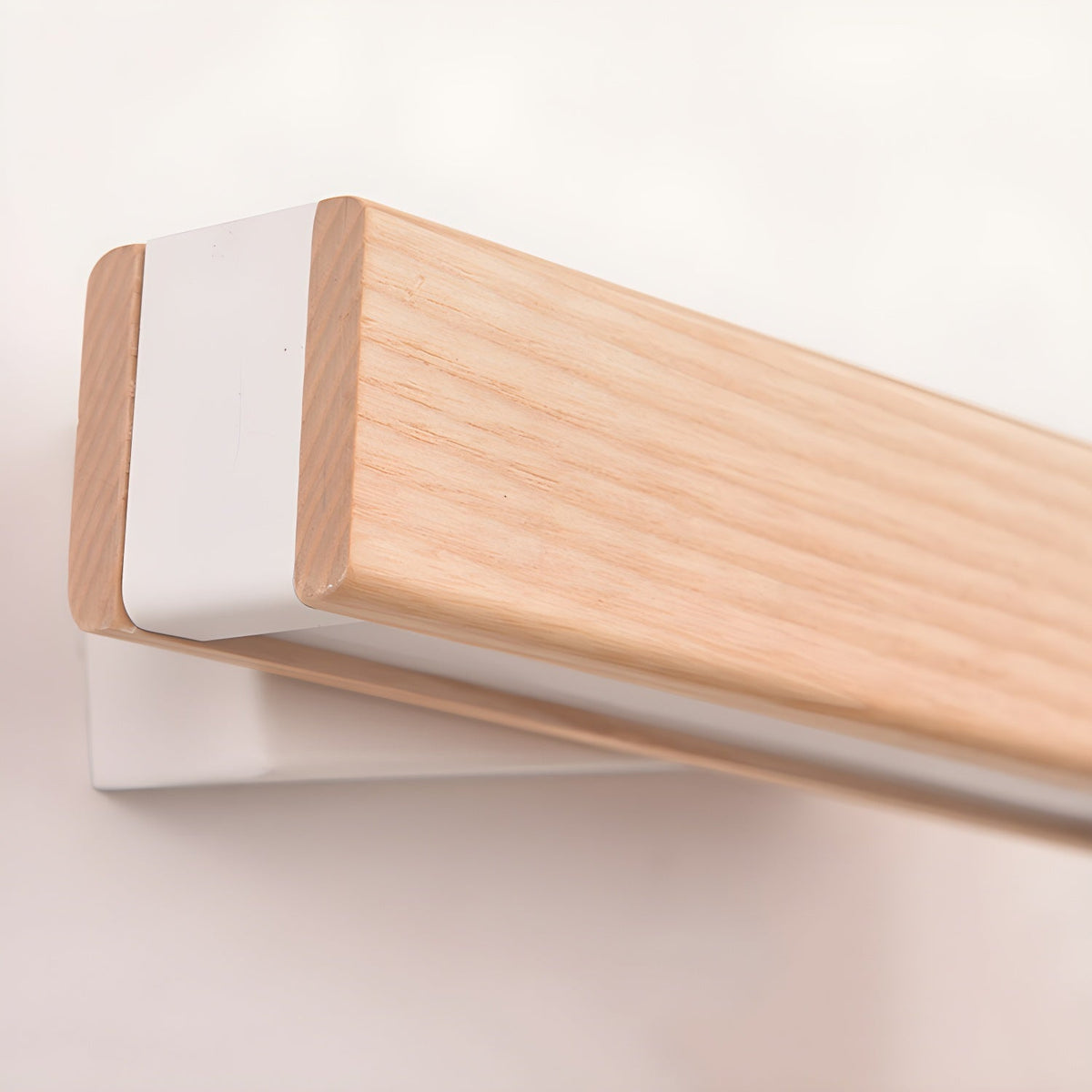 Luca Angle LED Wall Sconce in Natural Wood Finish