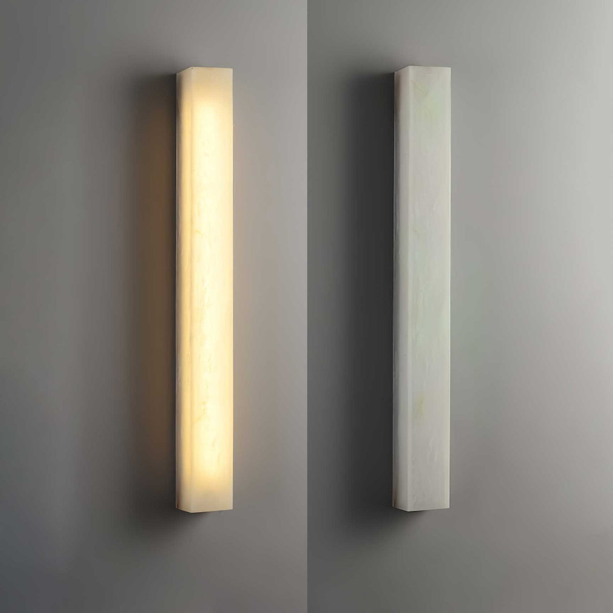 Lucent Pillar Alabaster Wall Sconce – Modern LED Wall Light