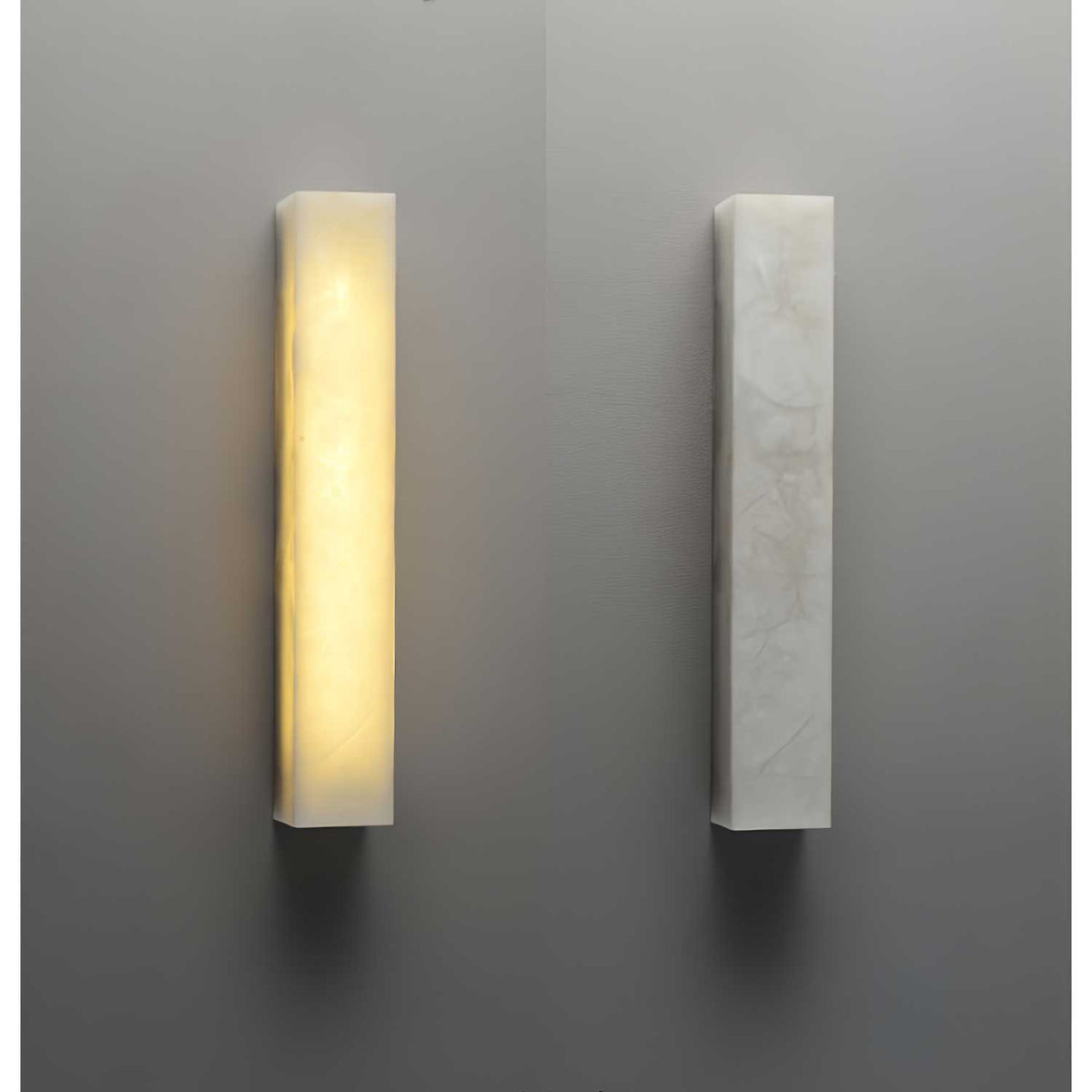 Lucent Pillar Alabaster Wall Sconce – Modern LED Wall Light