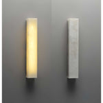 Lucent Pillar Alabaster Wall Sconce – Modern LED Wall Light