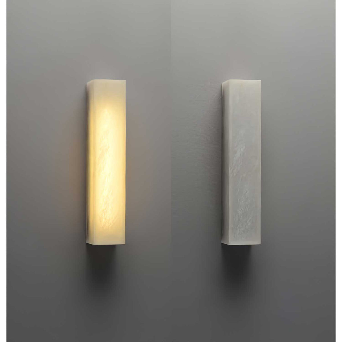 Lucent Pillar Alabaster Wall Sconce – Modern LED Wall Light