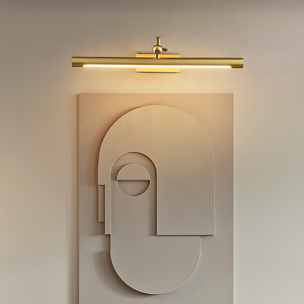 Lucent Vanity Wall Light – Modern LED Wall Sconce in Gold Finish