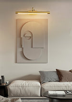 Lucent Vanity Wall Light – Modern LED Wall Sconce in Gold Finish