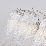 Lucente Glass Chandelier – Modern Tiered Crystal-Like Pendant for Dining & Living Spaces