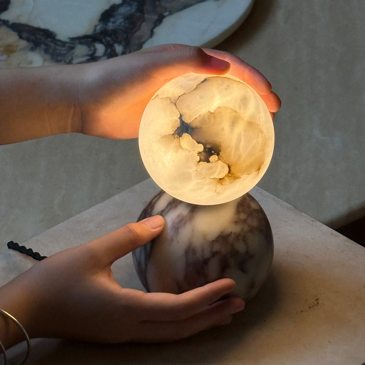 lucide-marble-table-lamp