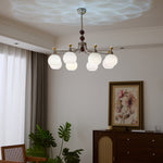 Lucienne Orb Chandelier – Modern Glass & Gold Pendant Light