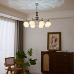 Lucienne Orb Chandelier – Modern Glass & Gold Pendant Light