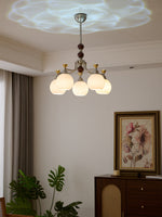 Lucienne Orb Chandelier – Modern Glass & Gold Pendant Light