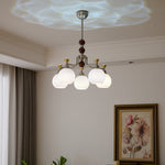 Lucienne Orb Chandelier – Modern Glass & Gold Pendant Light