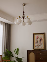Lucienne Orb Chandelier – Modern Glass & Gold Pendant Light