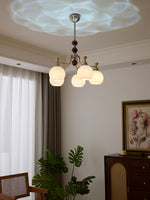 Lucienne Orb Chandelier – Modern Glass & Gold Pendant Light