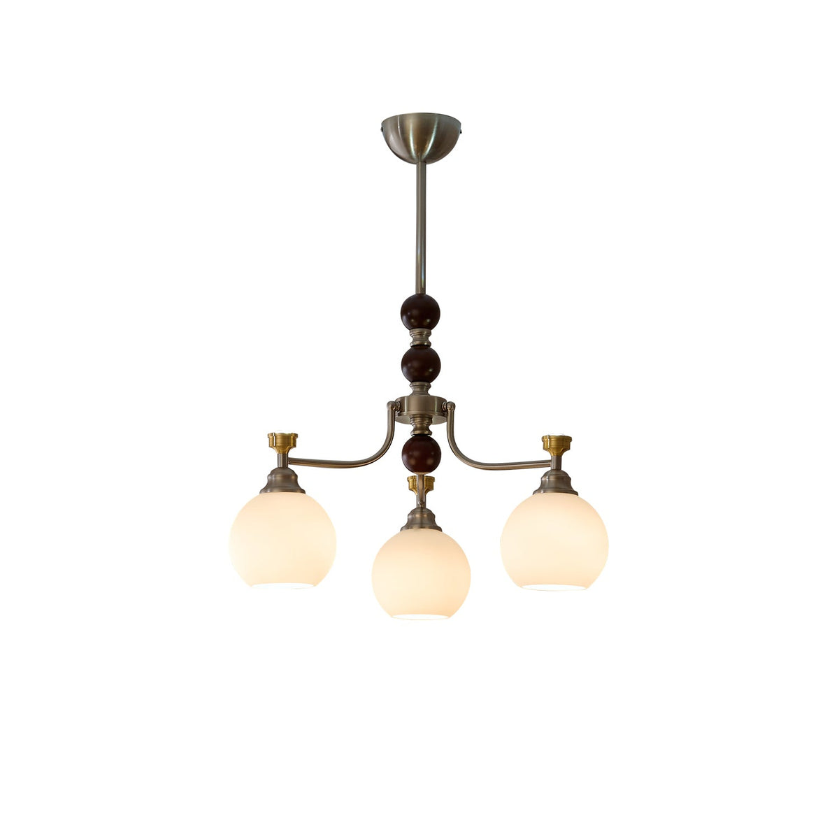 Lucienne Orb Chandelier – Modern Glass & Gold Pendant Light