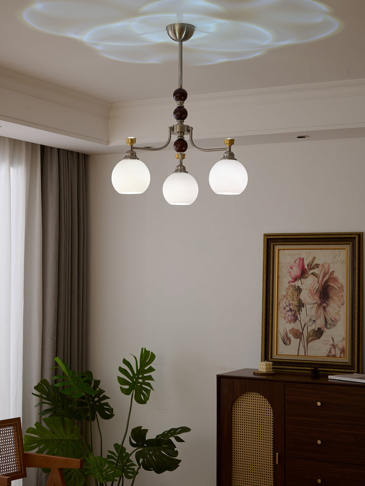 Lucienne Orb Chandelier – Modern Glass & Gold Pendant Light
