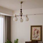 Lucienne Orb Chandelier – Modern Glass & Gold Pendant Light