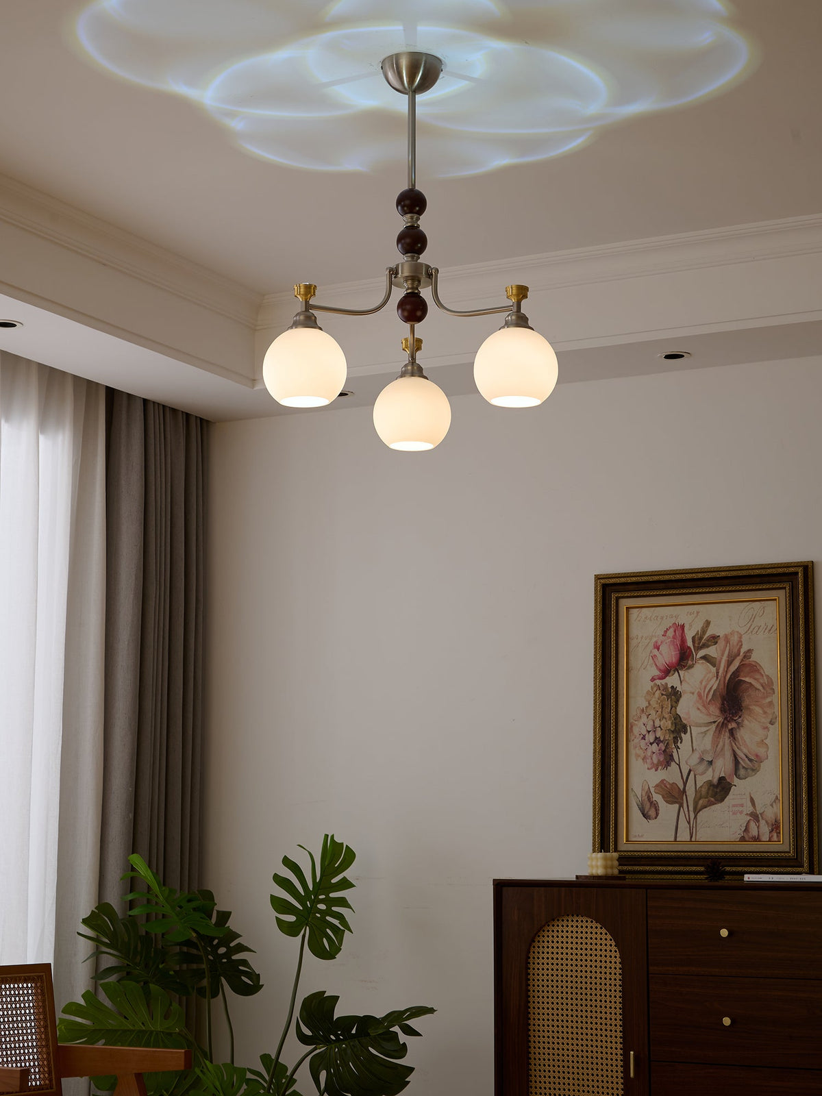 Lucienne Orb Chandelier – Modern Glass & Gold Pendant Light